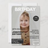 Cartes d'invitation pour ses 7 ans de couverture d (Devant)