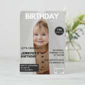 Cartes d'invitation pour ses 7 ans de couverture d (Debout devant)