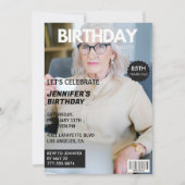 Cartes d'invitation pour ses 85 ans de couverture  (Devant)