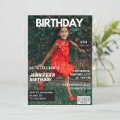 Cartes d'invitation pour ses 8 ans de couverture d (Debout devant)