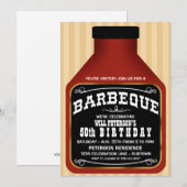 Cartes d'invitation pour soirée barbecue (Devant / Derrière)