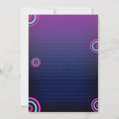 Cartes d'invitation pour soirée Bingo moderne bleu (Dos)