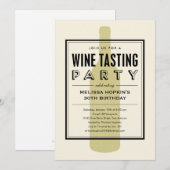 Cartes d'invitation pour soirée de dégustation de  (Devant / Derrière)