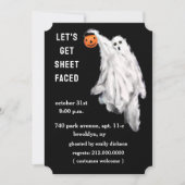 Cartes d'invitation pour soirée d'Halloween pour a (Devant)