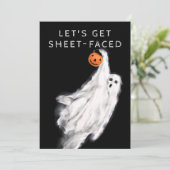 Cartes d'invitation pour soirée d'Halloween pour a (Debout devant)