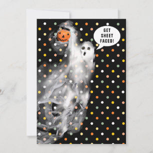 Cartes d'invitation pour soirée d'Halloween pour a