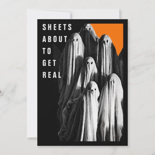 Cartes d'invitation pour soirée d'Halloween pour a (Devant)