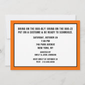 Cartes d'invitation pour soirée d'Halloween pour a (Dos)