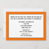 Cartes d'invitation pour soirée Halloween (Dos)