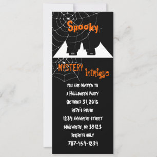 Cartes d'invitation pour soirée Halloween Toile d'