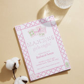 Cartes d'invitation pour soirée Mahjong, lettrage