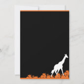 Cartes d'invitation pour soirée sur le thème afric (Dos)