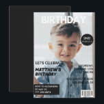 Cartes d'invitation pour son 2ème anniversaire Cou<br><div class="desc">Cartes d'invitation pour son 2ème anniversaire Photo de couverture de magazine garçon</div>