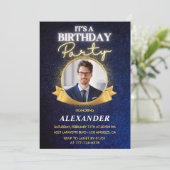 Cartes d'invitation pour son 35e anniversaire pour (Debout devant)