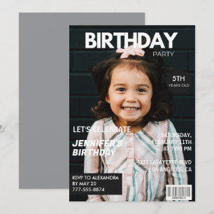 Cartes d'invitation pour son 5ème anniversaire Cou