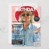 Cartes d'invitation pour son 95e anniversaire pour (Devant)