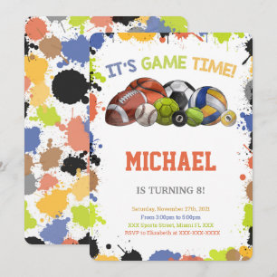 Cartes d'invitation pour sport de star