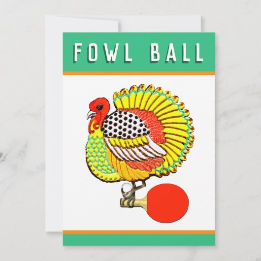 Cartes d'invitation pour Thanksgiving (Devant)