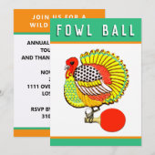 Cartes d'invitation pour Thanksgiving (Devant / Derrière)