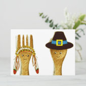 Cartes d'invitation pour Thanksgiving (Debout devant)