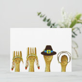 Cartes d'invitation pour Thanksgiving (Debout devant)