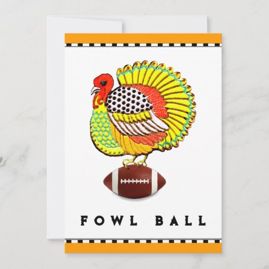 Cartes d'invitation pour Thanksgiving (Devant)