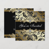 Cartes d'invitation pour toutes occasions avec dam (Devant / Derrière)