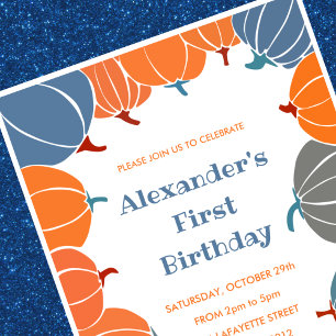 Cartes d'invitation pour un 1er anniversaire sur l