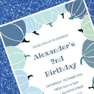 Cartes d'invitation pour un 2ème anniversaire Hall