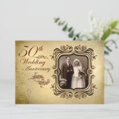 Cartes d'invitation pour un 50e anniversaire de ma (Debout devant)