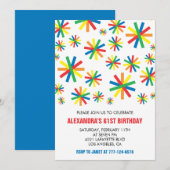 Cartes d'invitation pour un 61e anniversaire Simpl (Devant / Derrière)