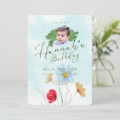 Cartes d'invitation pour un anniversaire (Debout devant)