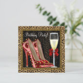 Cartes d'invitation pour un anniversaire avec des  (Debout devant)