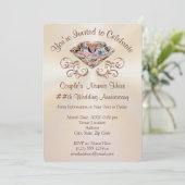 Cartes d'invitation pour un anniversaire de mariag (Debout devant)