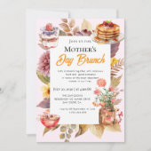 Cartes d'invitation pour un brunch de la fête des  (Devant)