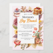 Cartes d'invitation pour un brunch de la fête des  (Devant / Derrière)