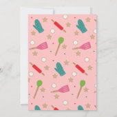 Cartes d'invitation pour un échange de biscuits de (Dos)