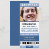 Cartes d'invitation pour un enterrement de vie de  (Devant / Derrière)