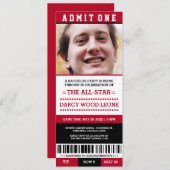 Cartes d'invitation pour un enterrement de vie de (Devant / Derrière)