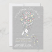 Cartes d'invitation pour une baby shower neutre en (Devant)