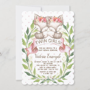 Cartes d'invitation pour une baby shower pour des