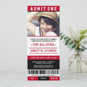 Cartes d'invitation pour une Baby Shower sur le th (Debout devant)