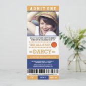 Cartes d'invitation pour une Baby Shower sur le th (Debout devant)