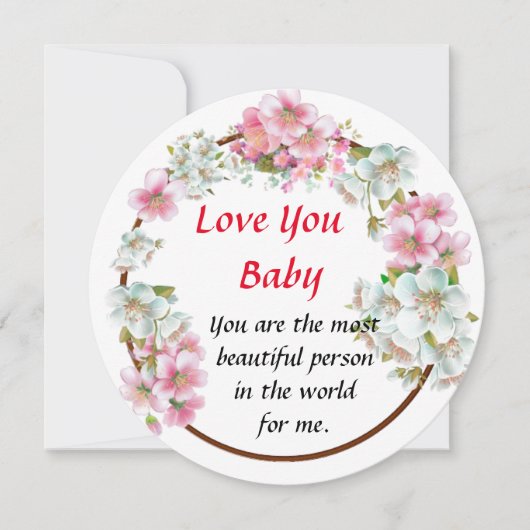 Cartes d'invitation pour une demande en amour exqu (Devant)