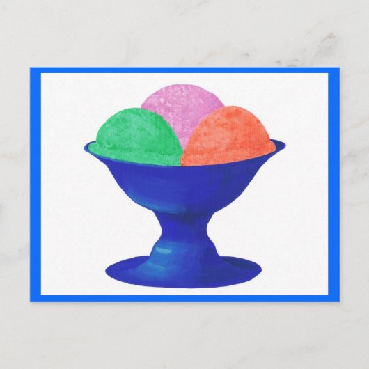 Cartes d'invitation pour une fête avec glace dans  (Devant)