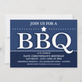 Cartes d'invitation pour une fête BBQ d'été (Devant)