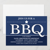 Cartes d'invitation pour une fête BBQ d'été (Devant / Derrière)