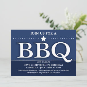 Cartes d'invitation pour une fête BBQ d'été