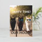 CARTES D'INVITATION POUR UNE FÊTE CHIC (Debout devant)
