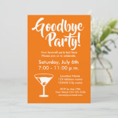 Cartes d'invitation pour une fête d'adieu de dépar (Debout devant)